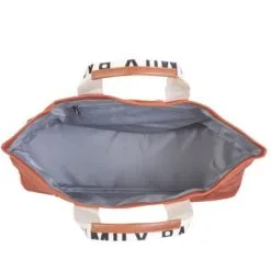 Childhome Sac à Langer Family Bag Signature Canvas Terracotta -Sorties et bagagerie boutique sac a langer family bag signature canvas terracotta 3