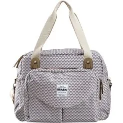 Beaba Sac à Langer Genève II Play Print Gris Et Corail -Sorties et bagagerie boutique sac a langer geneve ii play print gris et corail 2