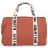 Childhome Sac à Langer Mommy Bag Signature Canvas Terracotta -Sorties et bagagerie boutique sac a langer mommy bag signature canvas terracotta