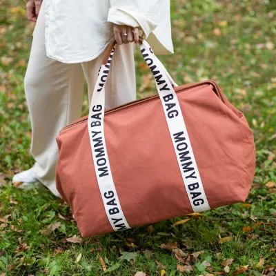 Childhome Sac à Langer Mommy Bag Signature Canvas Terracotta 4 Childhome Sac à Langer Mommy Bag Signature Canvas Terracotta – Image 2