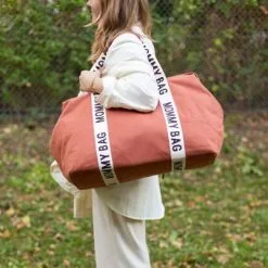 Childhome Sac à Langer Mommy Bag Signature Canvas Terracotta 13 Childhome Sac à Langer Mommy Bag Signature Canvas Terracotta -Sorties et bagagerie boutique sac a langer mommy bag signature canvas terracotta 6
