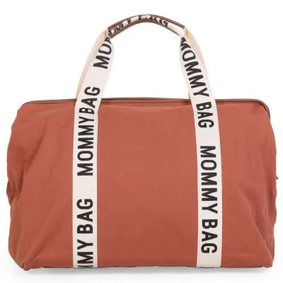 Childhome Sac à Langer Mommy Bag Signature Canvas Terracotta 3 Childhome Sac à Langer Mommy Bag Signature Canvas Terracotta