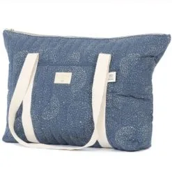 Nobodinoz Sac à Langer Paris Gold Bubble Night Blue