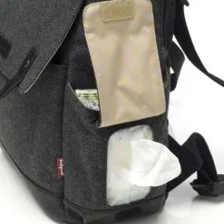 BABYMEL Sac à Langer Robyn Convertible En Sac à Dos Tweed Gris -Sorties et bagagerie boutique sac a langer robyn convertible en sac a dos tweed gris 11