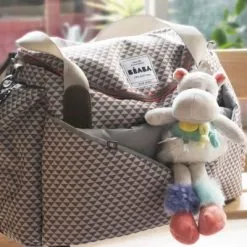 Beaba Sac à Langer Sydney II Play Print Gris Et Corail -Sorties et bagagerie boutique sac a langer sydney ii play print gris et corail 5