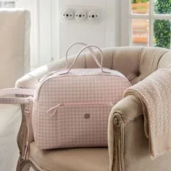 Pasito A Pasito Sac à Langer Together Vichy Rose Et Blanc -Sorties et bagagerie boutique sac a langer together vichy rose et blanc 11