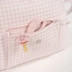 Pasito A Pasito Sac à Langer Together Vichy Rose Et Blanc -Sorties et bagagerie boutique sac a langer together vichy rose et blanc 7