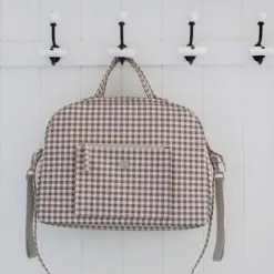 Pasito A Pasito Sac à Langer Together Vichy Rose Et Gris -Sorties et bagagerie boutique sac a langer together vichy rose et gris 11