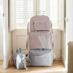 Pasito A Pasito Sac à Langer Together Vichy Rose Et Gris -Sorties et bagagerie boutique sac a langer together vichy rose et gris 13