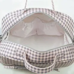 Pasito A Pasito Sac à Langer Together Vichy Rose Et Gris -Sorties et bagagerie boutique sac a langer together vichy rose et gris 3