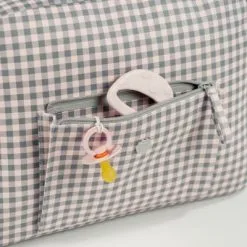 Pasito A Pasito Sac à Langer Together Vichy Rose Et Gris -Sorties et bagagerie boutique sac a langer together vichy rose et gris 8
