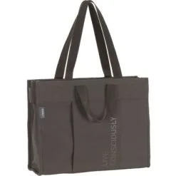 LÄSSIG Sac à Langer Tote Up Anthracite Green Label