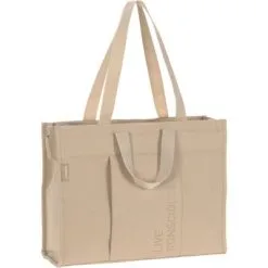 LÄSSIG Sac à Langer Tote Up Beige Green Label