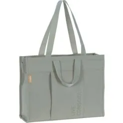 LÄSSIG Sac à Langer Tote Up Vert Argenté Green Label