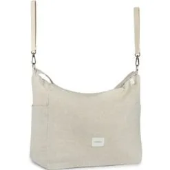 Nobodinoz Sac à Poussette Lin Français Greige -Sorties et bagagerie boutique sac a poussette lin francais greige 2