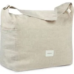 Nobodinoz Sac à Poussette Lin Français Greige -Sorties et bagagerie boutique sac a poussette lin francais greige 4