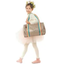 CARAMEL & CIE Sac Week-end Enfant Pailleté Cuivré 10 CARAMEL & CIE Sac Week-end Enfant Pailleté Cuivré -Sorties et bagagerie boutique sac week end enfant paillete cuivre 4