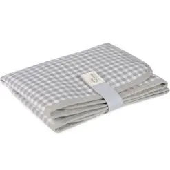 Walking Mum Tapis à Langer I Love Vichy Gris -Sorties et bagagerie boutique tapis a langer i love vichy gris 3