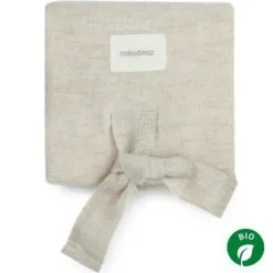 Nobodinoz Tapis à Langer Waterproof Lin Français Greige