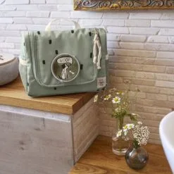 LÄSSIG Trousse De Toilette Happy Prints Olive Clair -Sorties et bagagerie boutique trousse de toilette happy prints olive clair 2