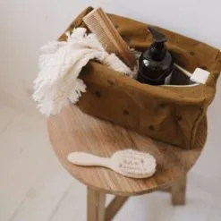 Rose In April Trousse De Toilette Vic Cœur Cumin -Sorties et bagagerie boutique trousse de toilette vic coeur cumin 3