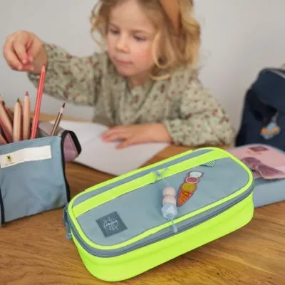 LÄSSIG Trousse Scolaire Spacy Unique Bleu Et Jaune Fluo 8 LÄSSIG Trousse Scolaire Spacy Unique Bleu Et Jaune Fluo – Image 6