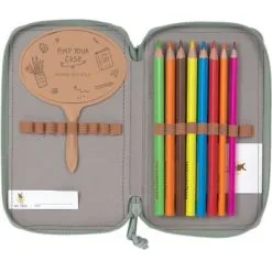 LÄSSIG Trousse Triple Spacy Unique Bleu Et Jaune Fluo -Sorties et bagagerie boutique trousse triple spacy unique bleu et jaune fluo 3