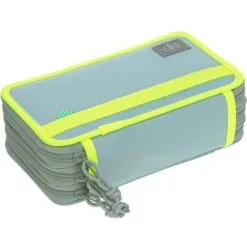 LÄSSIG Trousse Triple Spacy Unique Bleu Et Jaune Fluo -Sorties et bagagerie boutique trousse triple spacy unique bleu et jaune fluo 5