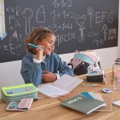 LÄSSIG Trousse Triple Spacy Unique Bleu Et Jaune Fluo -Sorties et bagagerie boutique trousse triple spacy unique bleu et jaune fluo 7